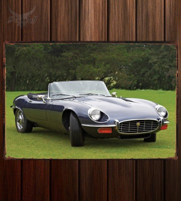 Металлическая табличка Jaguar E-Type V12 Roadster (Series III)